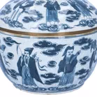 19th Century Chinese Blue & White Covered Jar
