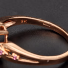 9ct Rose Gold Pink Kunzite & Pink Sapphire Ring