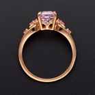 9ct Rose Gold Pink Kunzite & Pink Sapphire Ring