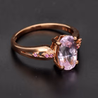 9ct Rose Gold Pink Kunzite & Pink Sapphire Ring