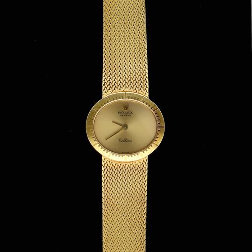 18k Rolex Gold Rolex Cellini Watch image-2