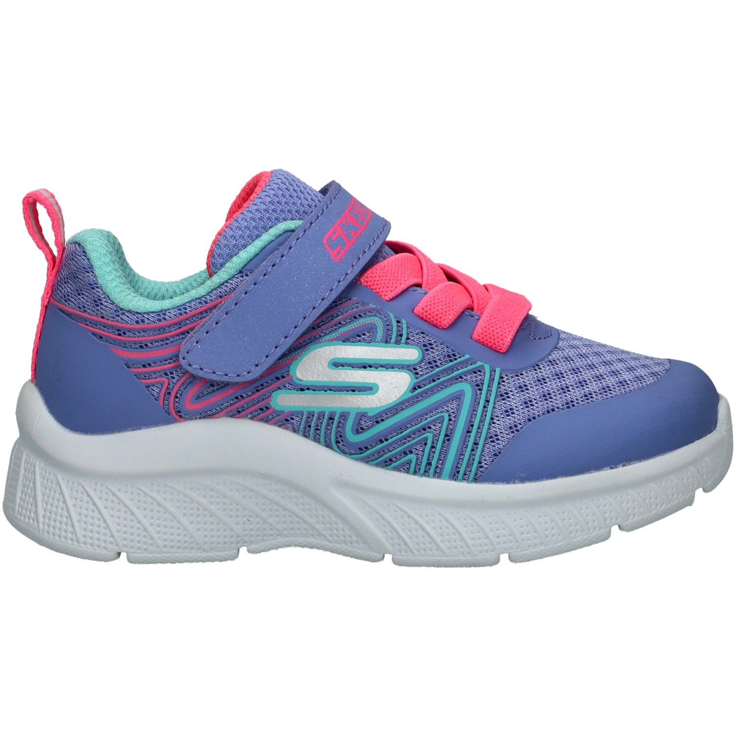 Skechers Microspec Plus Swirl Sweet Sneaker Meisjes Paars