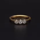 18ct Gold Diamond Ring London 1989