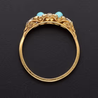 18ct Gold Opal and Diamond Ring