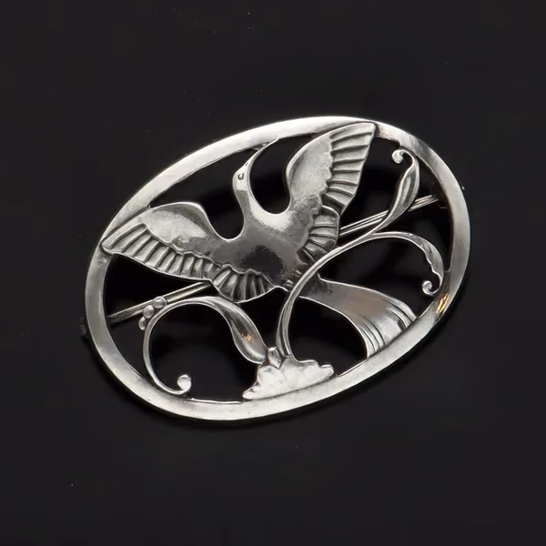 Georg Jensen Silver Brooch Design no. 238