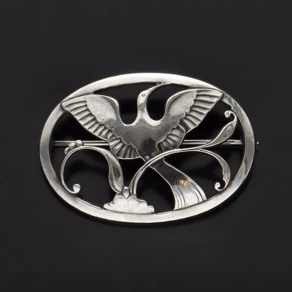 Georg Jensen Silver Brooch Design no. 238