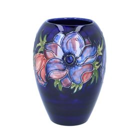 Signed Moorcroft Anemone Vase
