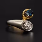 18ct Gold Sapphire and Diamond Ring