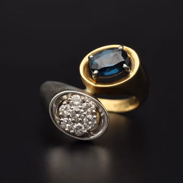 18ct Gold Sapphire and Diamond Ring