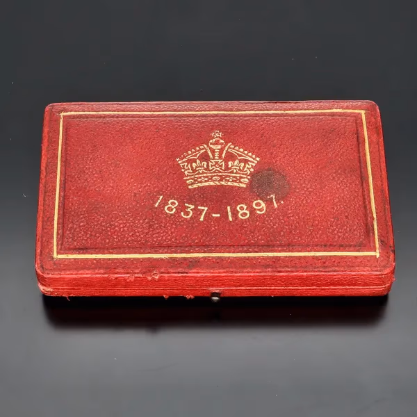 Pair of Silver Medallions in Original Case