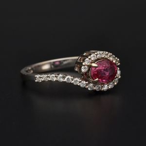 18ct Gold Ruby and Diamond Ring