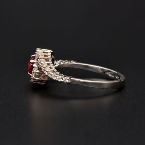 18ct Gold Ruby and Diamond Ring image-3