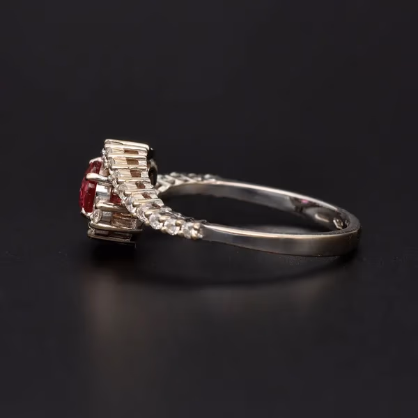 18ct Gold Ruby and Diamond Ring