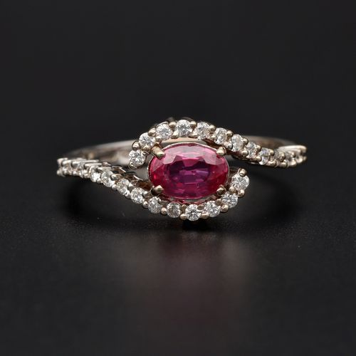 18ct Gold Ruby and Diamond Ring image-2