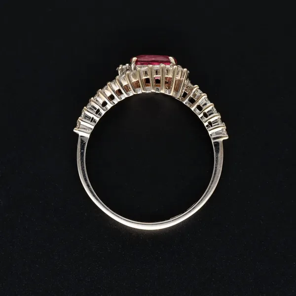 18ct Gold Ruby and Diamond Ring