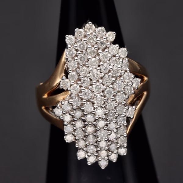 9ct Gold 1.4ct Diamond Statement Ring