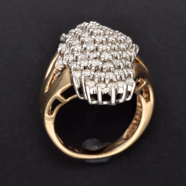 9ct Gold 1.4ct Diamond Statement Ring