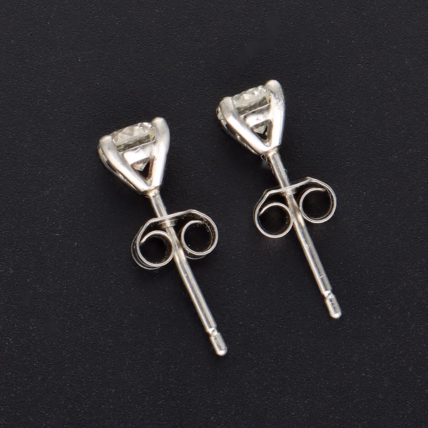 Platinum 0.84ct Diamond Stud Earrings