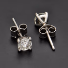 Platinum 0.84ct Diamond Stud Earrings
