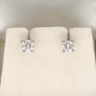 Platinum 0.84ct Diamond Stud Earrings