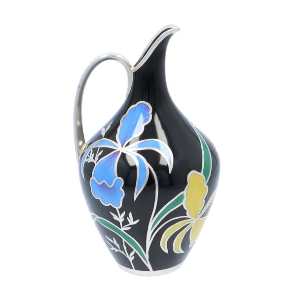 Friedrich Spahr Silver Overlay Ewer