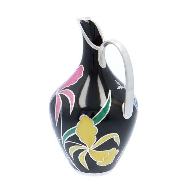Friedrich Spahr Silver Overlay Ewer