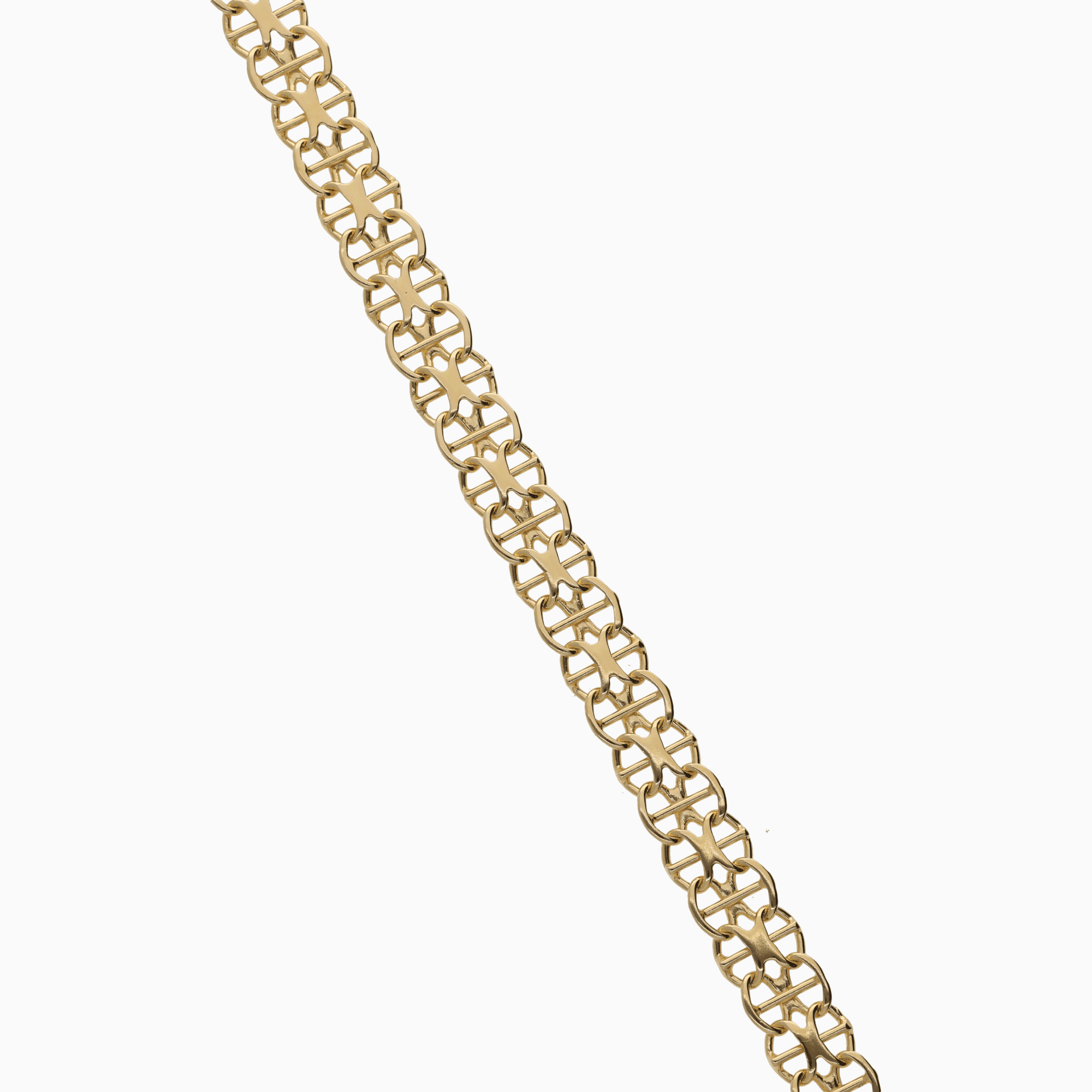 X-länk armband med stav 8,92g 18K guld