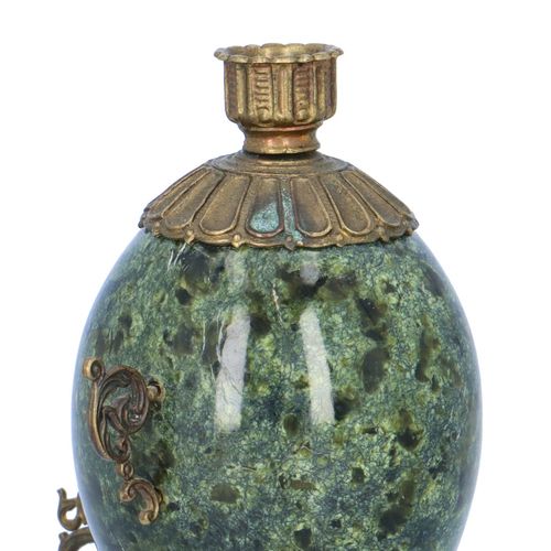 Miniature Bronze and Serpentine Samovar image-3