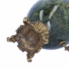 Miniature Bronze and Serpentine Samovar