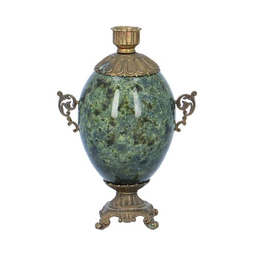 Miniature Bronze and Serpentine Samovar image-4