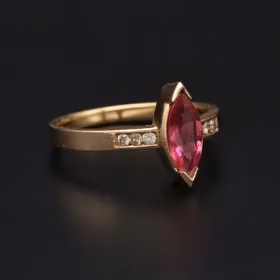 14ct Gold Ruby and Diamond Ring