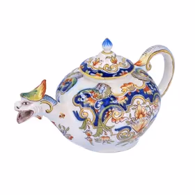 Rare Faience Formaintraux Desvres Teapot