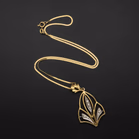 18ct Yellow Gold Art Deco Style Diamond Necklace