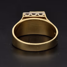 18ct Gold Emerald and Diamond Ring