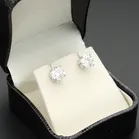 18ct White Gold Lab Diamond Stud Earrings