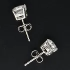 18ct White Gold Lab Diamond Stud Earrings