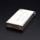 Victorian Silver and Enamel Calling Card Vesta Case