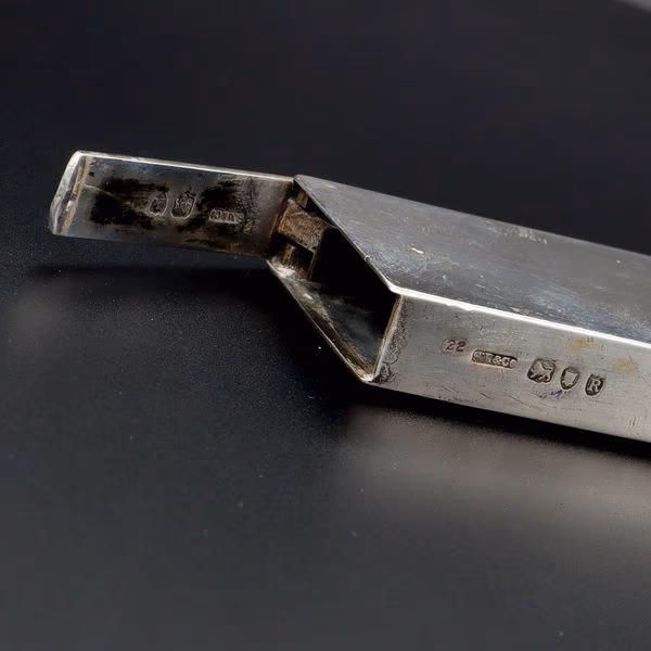 Victorian Silver and Enamel Calling Card Vesta Case