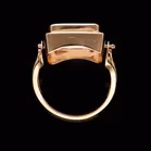 Rare 18th Century Georgian Swivel Agate Intaglio Ring