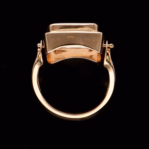 Rare 18th Century Georgian Swivel Agate Intaglio Ring