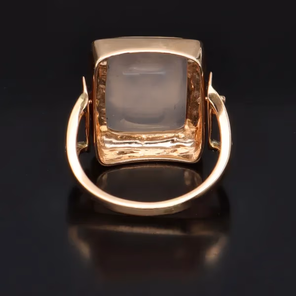 Rare 18th Century Georgian Swivel Agate Intaglio Ring