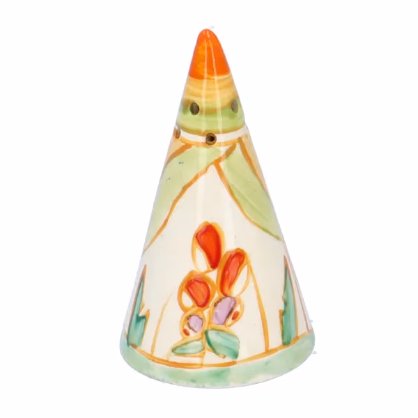 Clarice Cliff Wind Bells Conical Cruet Set