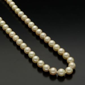 14ct Gold Clasped Cultured Pearl Necklace