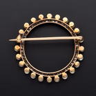 15ct Gold Seed Pearl and Diamonate Brooch