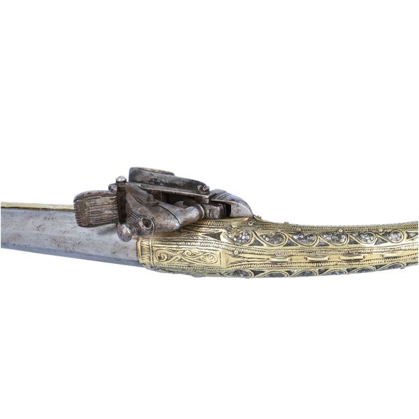 Antique Albanian Rat Tail Miquelet Pistol