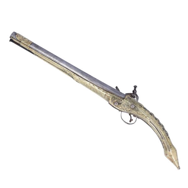 Antique Albanian Rat Tail Miquelet Pistol