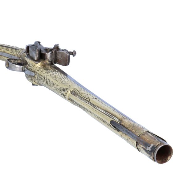 Antique Albanian Rat Tail Miquelet Pistol