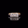 360° view of The Antique Art Deco Ten Diamond Plaque Ring