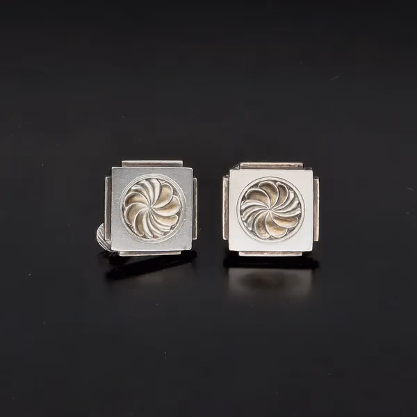 Danish Silver Earrings by Henry Pilstrup for Georg Jensen