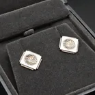 Danish Silver Earrings by Henry Pilstrup for Georg Jensen